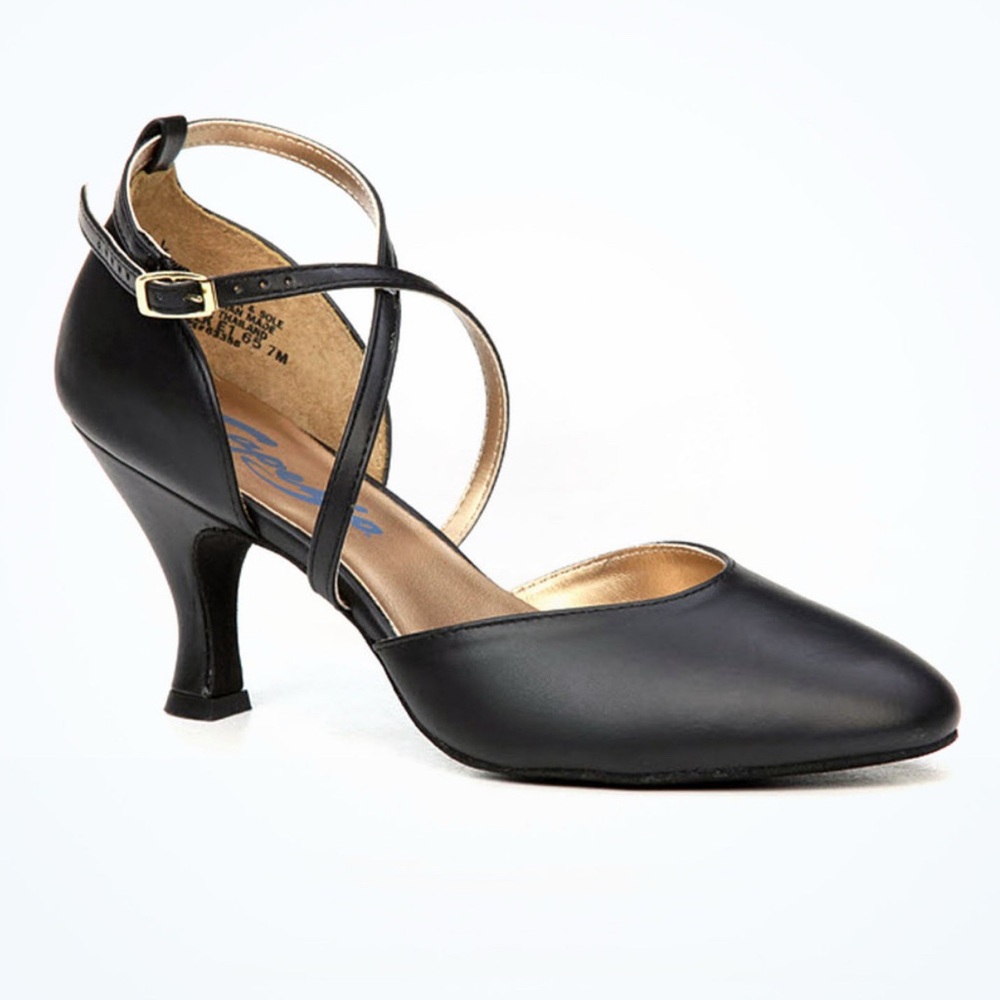 Capezio X Strap Pump Dance Shoe 2.75" - Black